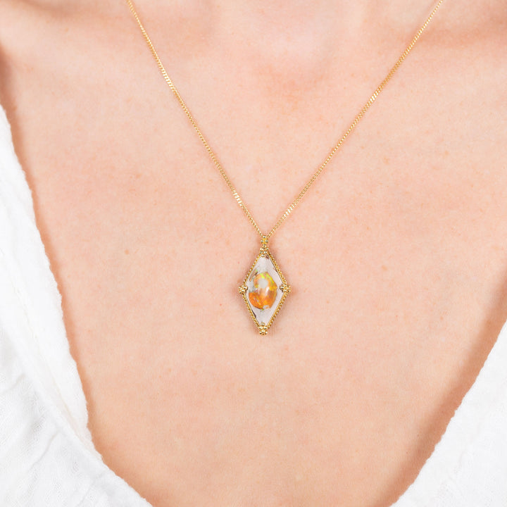 Mexican Opal One of a Kind Necklace