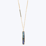 Boulder Opal and Blue Diamond 18k One of a Kind Necklace