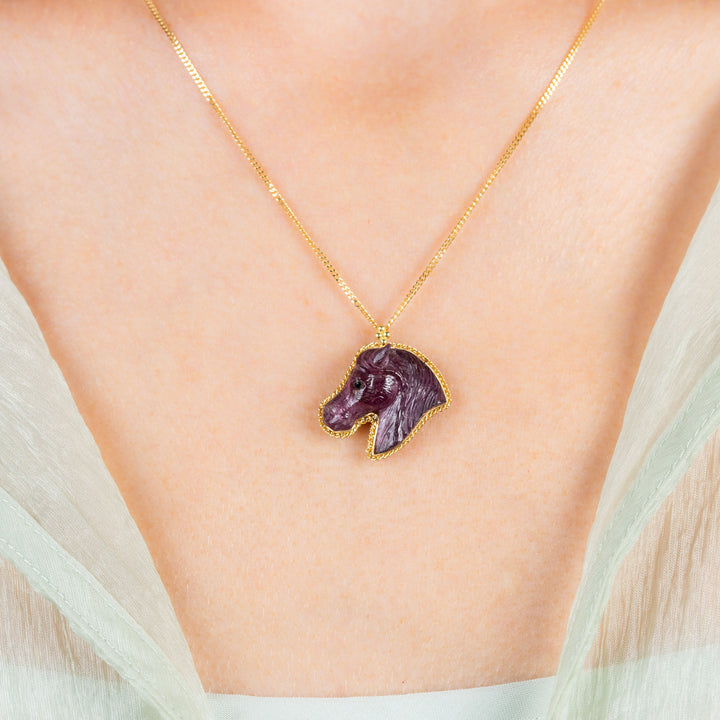 Large Tourmaline 18k One of a Kind Necklace