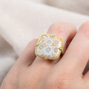 Fossilized Coral 18k One of a Kind Ring