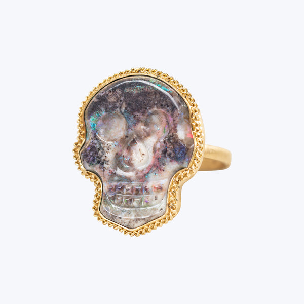 Andamooka Opal 18k One of a Kind Ring