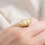 Medium Fossilized Coral 18k One of a Kind Ring