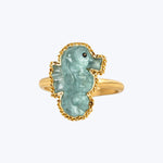 Aquamarine 18k One of a Kind Ring
