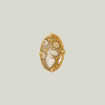Large Fossilized Coral 18k One of a Kind Ring