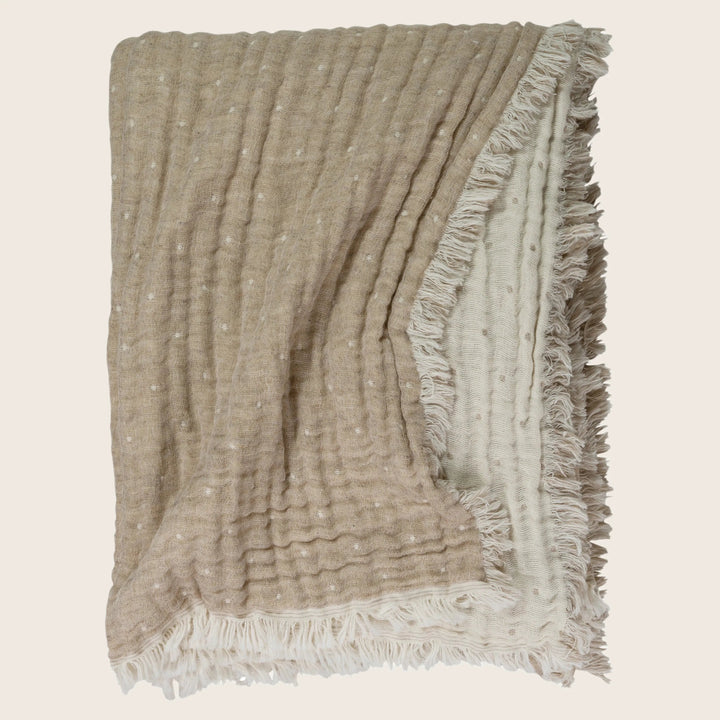 Cozi Throw Taupe/Natural