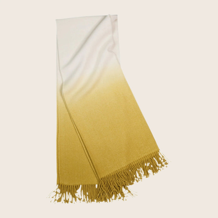 Dip Dyed Alpaca Throw Goldenrod