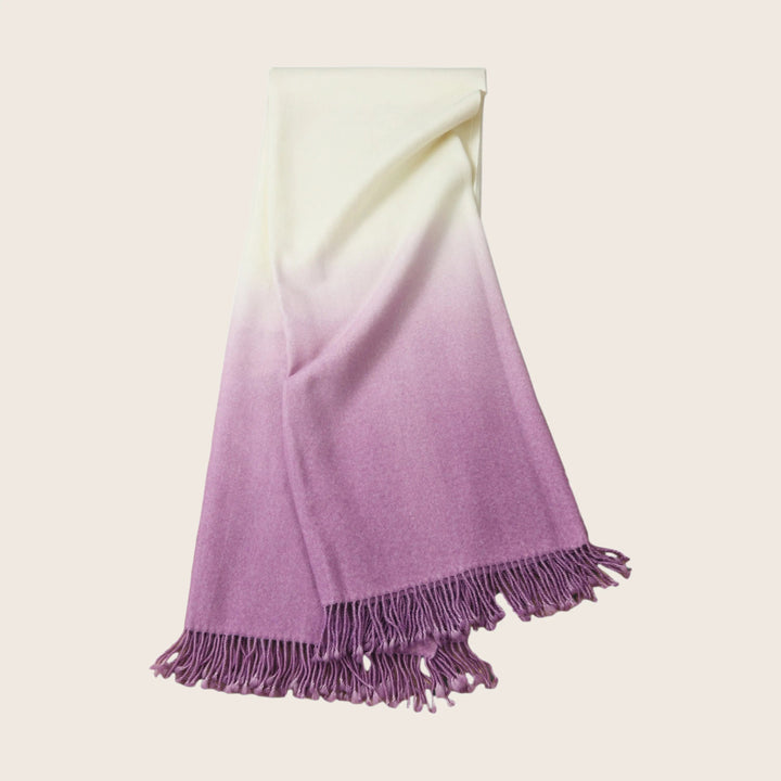 Dip Dyed Alpaca Throw Lilac