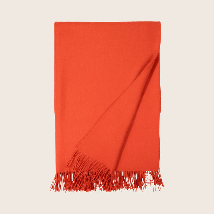 Madison Alpaca Throw Tigerlily Orange