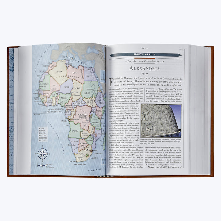 1,000 Places to See Leather Bound Book