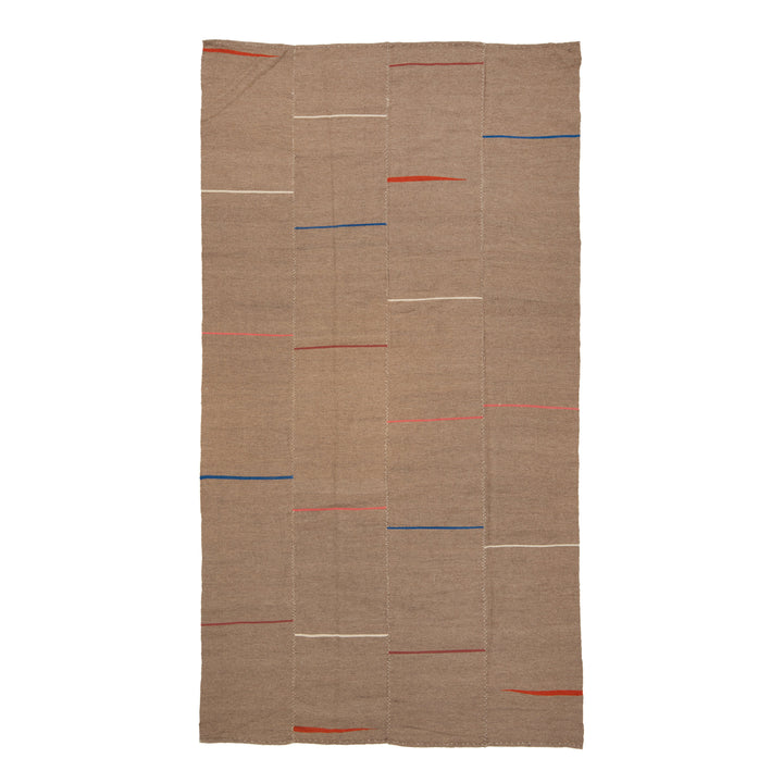 Multicolored Vintage Kilim Wool Rug - 5'11" x 10'10"