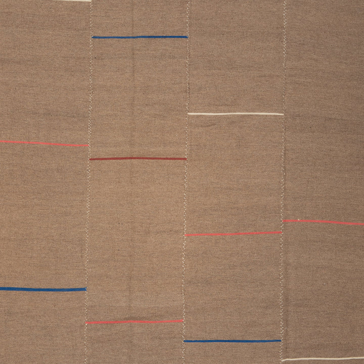 Multicolored Vintage Kilim Wool Rug - 5'11" x 10'10"