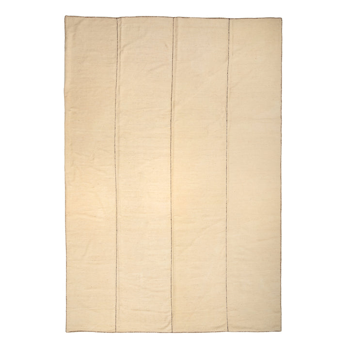 Natural Vintage Kilim Wool Rug - 8'11" x 12'9"