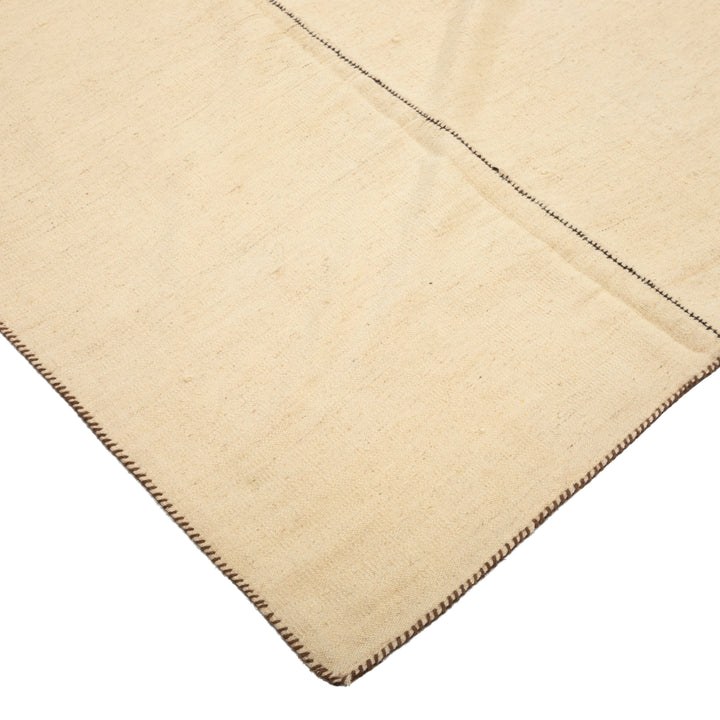 Natural Vintage Kilim Wool Rug - 8'11" x 12'9"