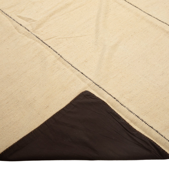 Natural Vintage Kilim Wool Rug - 8'11" x 12'9"