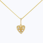 Pierce Your Heart Mini Diamond Heart Necklace