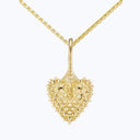 Pierce Your Heart Mini Gold Heart Necklace