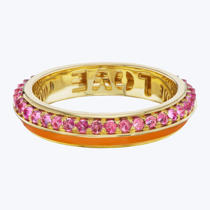 Sweet, Happy Life Pink Tourmaline Stacking Ring