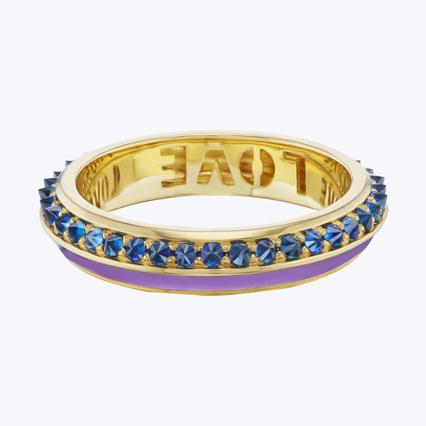 Sweet, Happy Life Blue Sapphire Stacking Ring