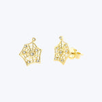 Impeccable Words Yellow Gold Creativity Studs