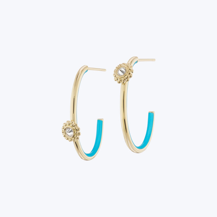 4 Elements Water Hoop Earrings