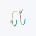 4 Elements Water Hoop Earrings