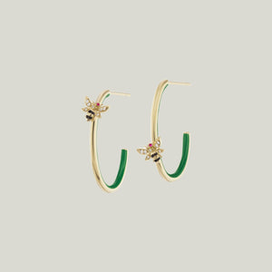 4 Elements Earth Hoop Earrings