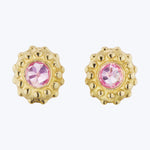California Dreaming Pink Sapphire Stud Earrings