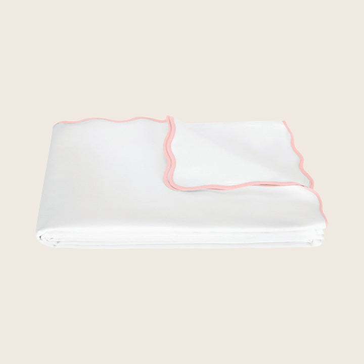 Camilla Cotton Pique Coverlet Pink / Full/Queen