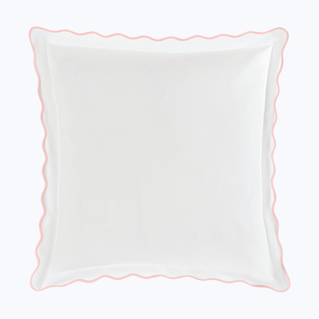 Camilla Cotton Pique Euro Sham Pink