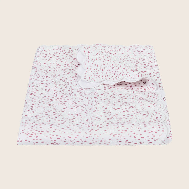 Celine Percale Duvet Cover Pink / Full/Queen