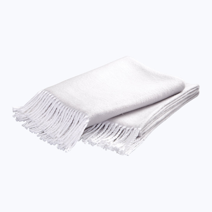 Pezzo Cotton Throw Silver