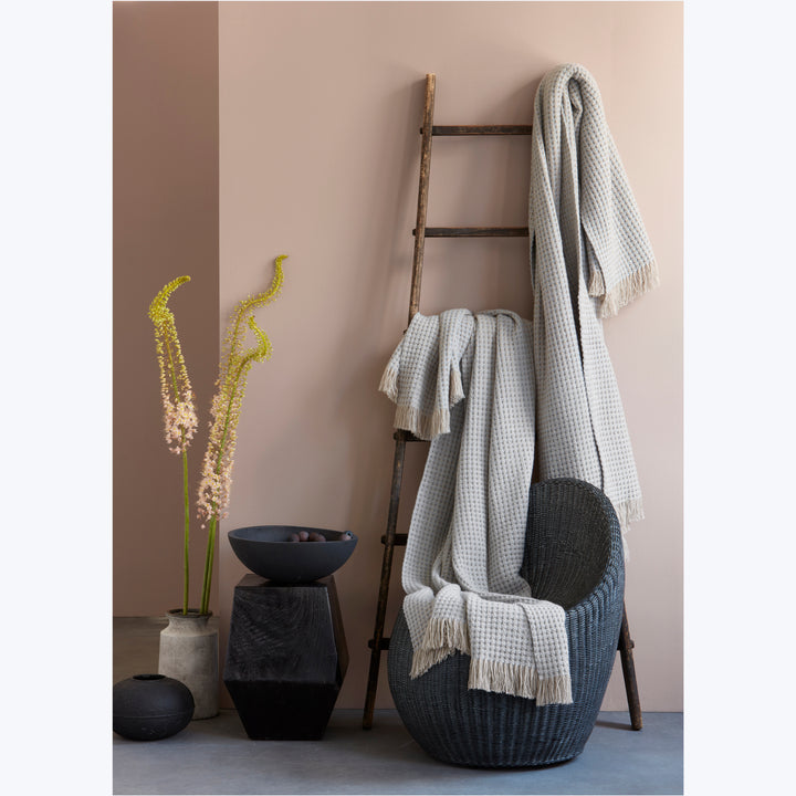 Cleo Cashmere Throw Cloud