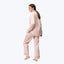 Nocturne Sateen Pajama Set Pink/Scarlet / Small