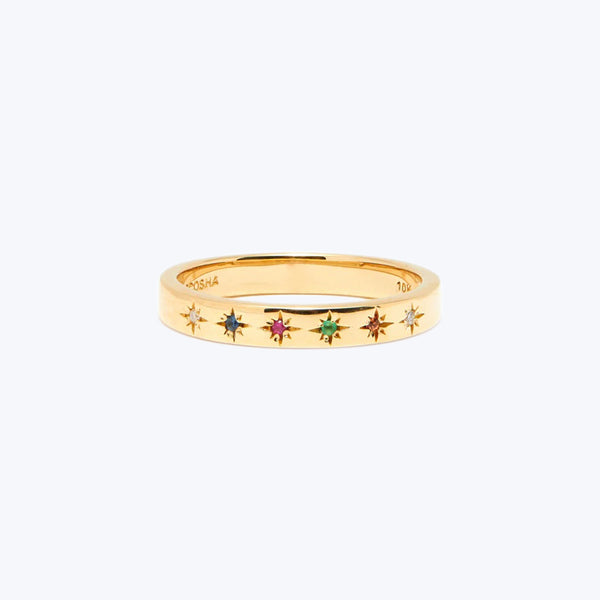 Celestine Rainbow Gems Ring 5