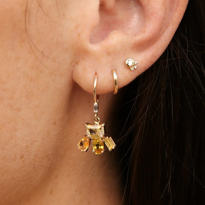 The Feliz Yellow Sapphire Drop Earrings