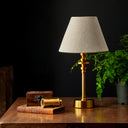 Phileas Cordless Table Lamp Antique Brass