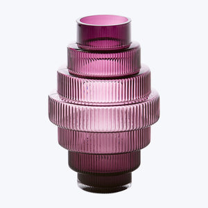 Steps Vase in Amber Large - hover