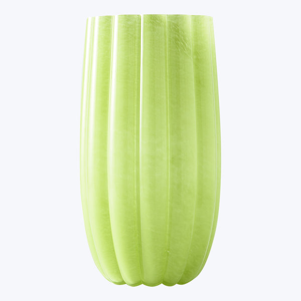 Melon Vase in Green Large