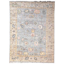 Grey Traditional Oushak Silk Rug 10' x 14'