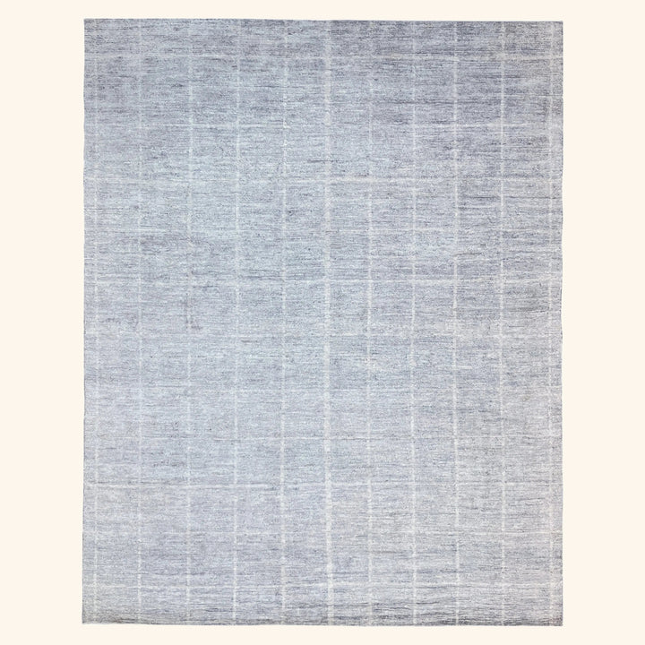 Grey Contemporary Silk Rug - 8' x 10'