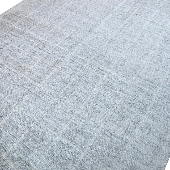 Grey Contemporary Silk Rug - 8' x 10'