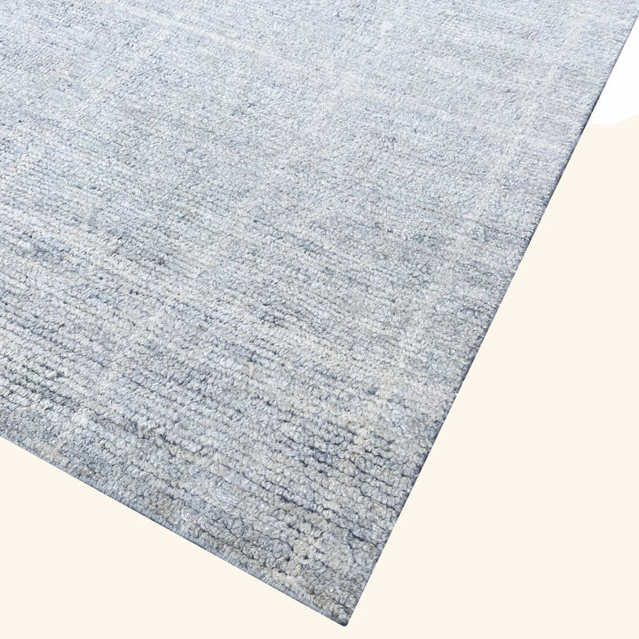 Grey Contemporary Silk Rug - 8' x 10'