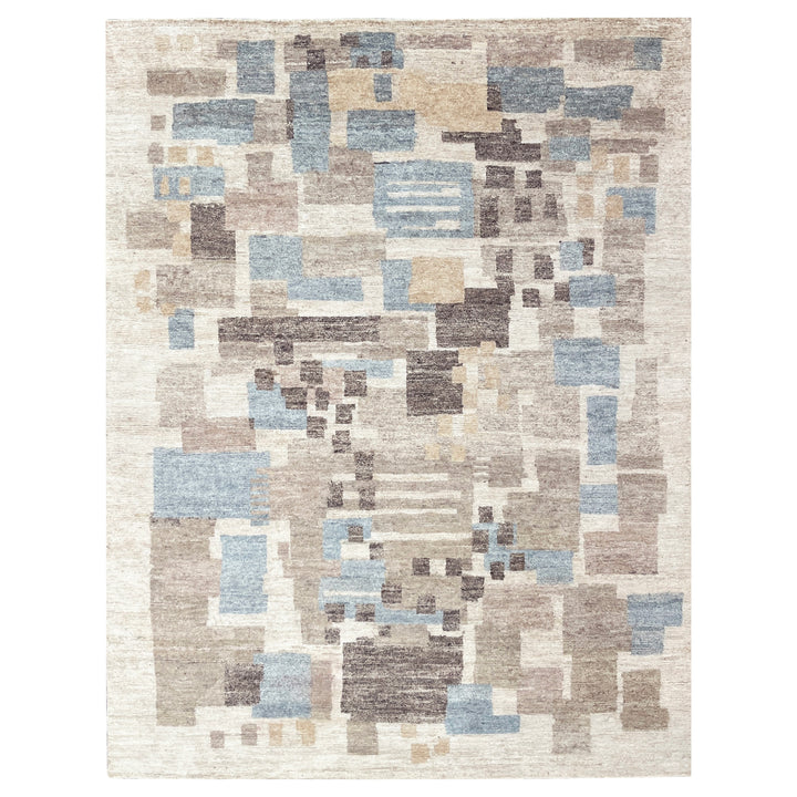 Multicolored Contemporary Silk Rug - 8' x 10'