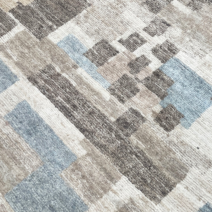 Multicolored Contemporary Silk Rug - 8' x 10'