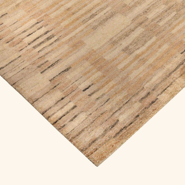 Natural Contemporary Silk Rug - 8' x 10'