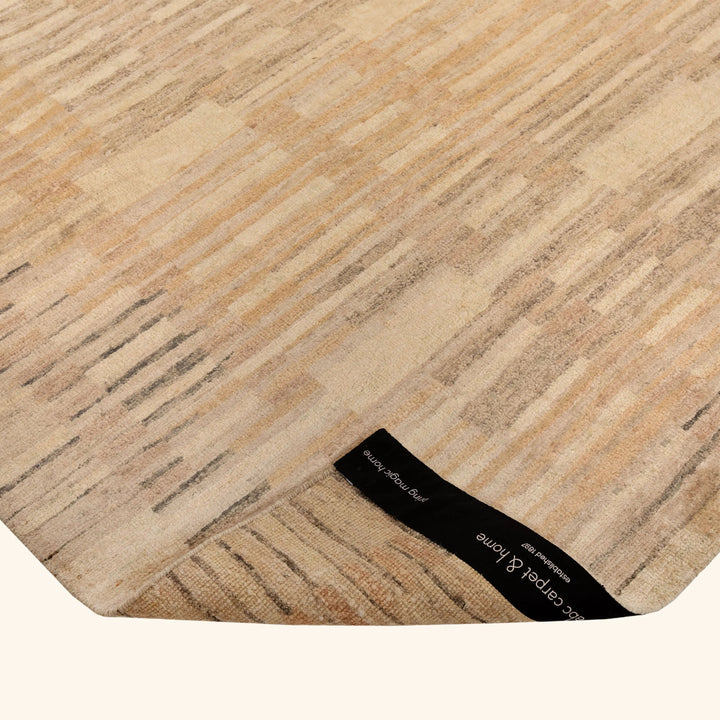 Natural Contemporary Silk Rug - 8' x 10'