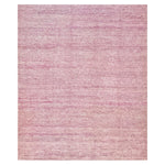 Pink Solid Textured Silk Rug - 8' x 10'