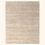 Brown Solid Textured Silk Rug - 8' x 10'