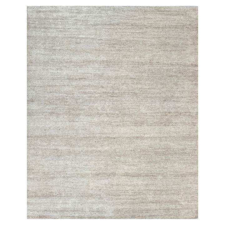 Natural Solid Textured Silk Rug - 8' x 10'