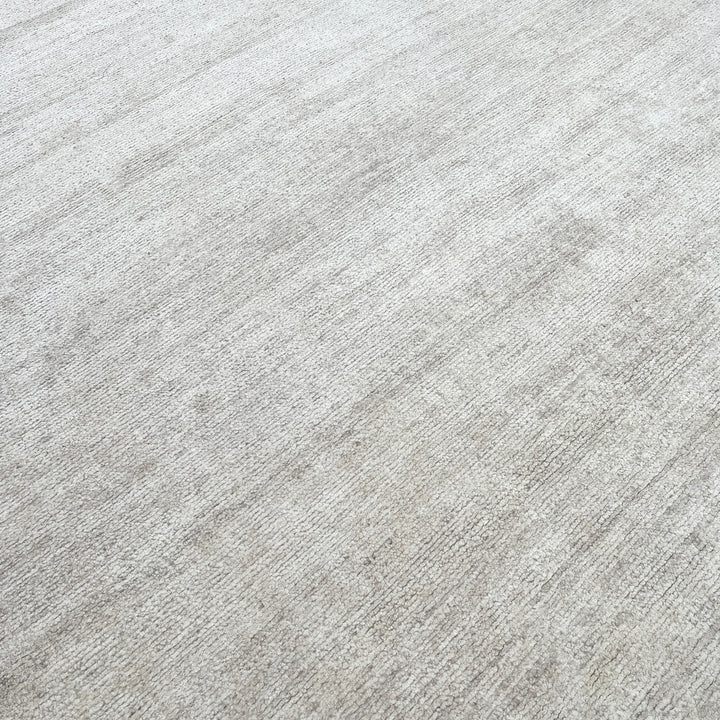 Natural Solid Textured Silk Rug - 8' x 10'